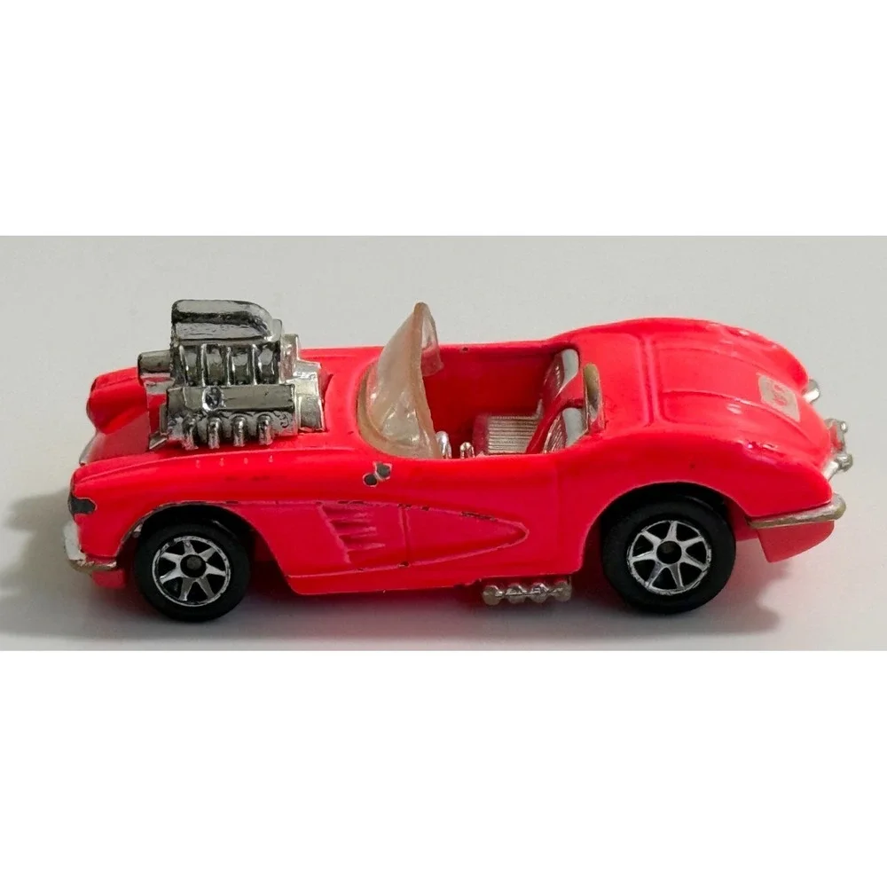 Hot Wheels 1994 Model Series #341 Pink '58 Corvette Coupe 7 Spoke Wheels